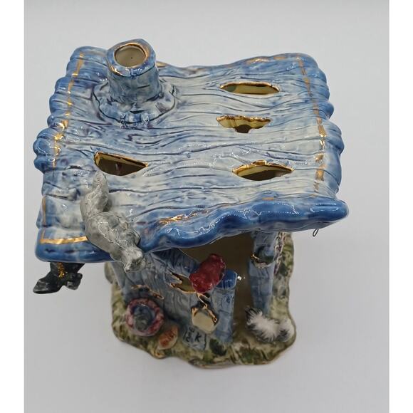 2001 Kimberly Designs Outhouse Tea Light Votive Holder Decorative Collectible - Picture 6 of 10